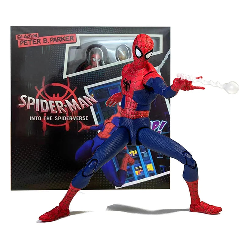 Marvel Legends In Stock Miles Morales Spiderman Action Figure Spider Verse Shf Anime Statue Collectible Toy For Adult Collection