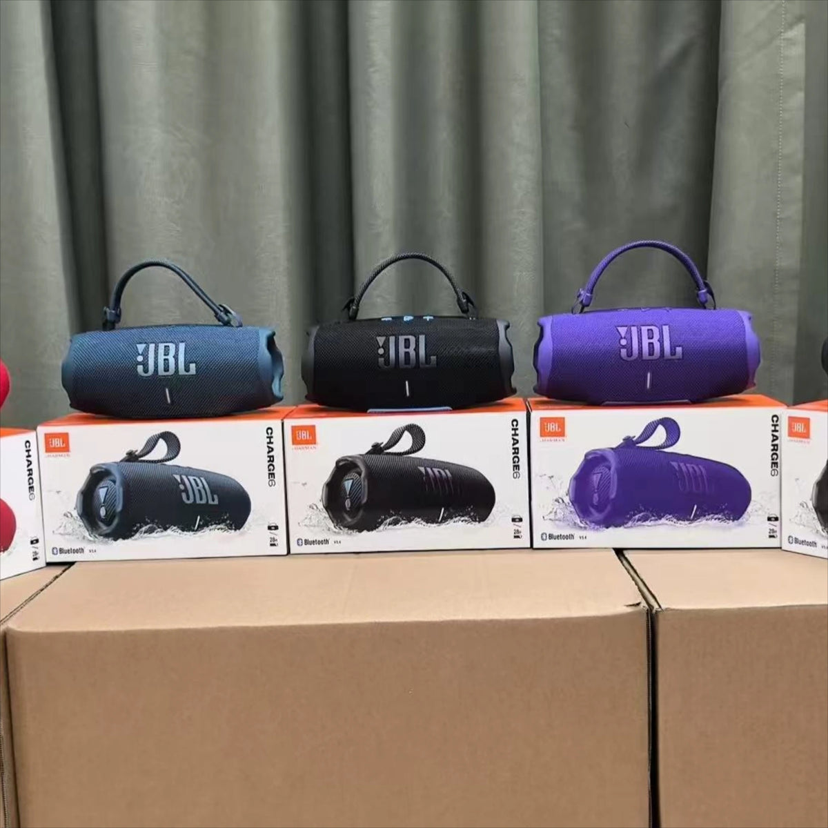 JBL Charge 6 Bluetooth Speaker Rugged Waterproof Portable Deep Bass Clear Tweeter Travel