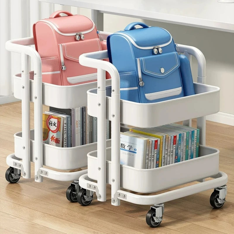 Portable Trolley Storage Bookshelf Kitchen Islands And Carts Furniture For Home Shelf Organizer Cart Auxiliary Carts Island