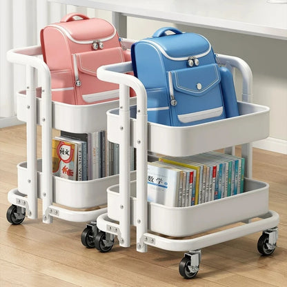 Portable Trolley Storage Bookshelf Kitchen Islands And Carts Furniture For Home Shelf Organizer Cart Auxiliary Carts Island