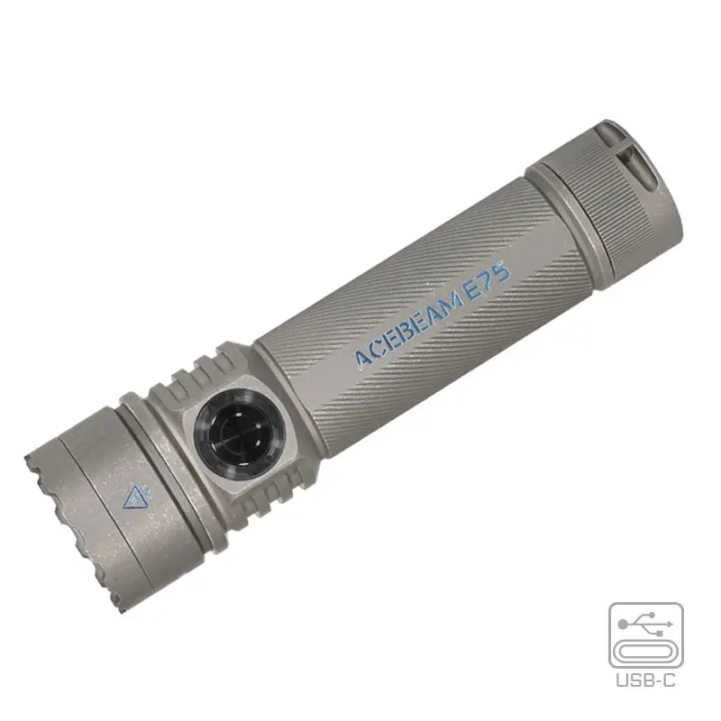 ACEBEAM E75 Quad-Core LED Flashlight USB C Rechargeable Torch With 21700 Battery 4500LM 260M Flashlights Powerful Defense Strobe