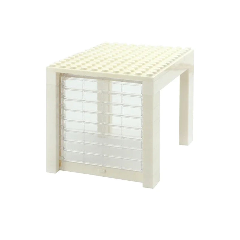 MOC City Parts Building blocks Creative Classic Car Rolling gate Garage Doors Windows Car DIY Accessories parking Toys
