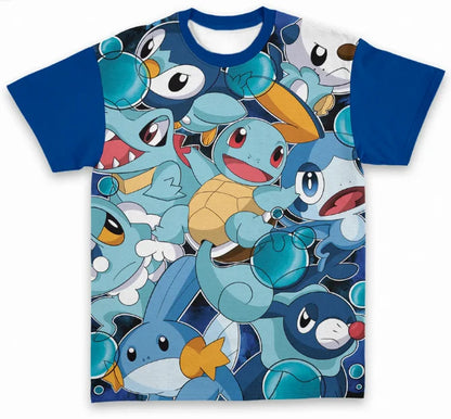 Pokemon Print T-Shirt Men Women Oversized Short Sleeve Streetwear Harajuku Casual Top Tees
