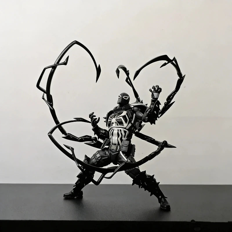 CT 1/12 Agent Venom & Anti-Venom Flash Action Figure Thompson Comic Version Movable Joints Model Ornament Collectible Toy Gift