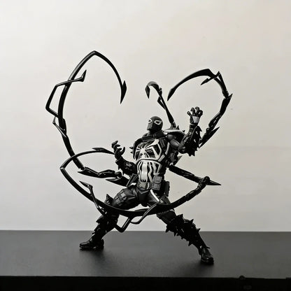 CT 1/12 Agent Venom & Anti-Venom Flash Action Figure Thompson Comic Version Movable Joints Model Ornament Collectible Toy Gift