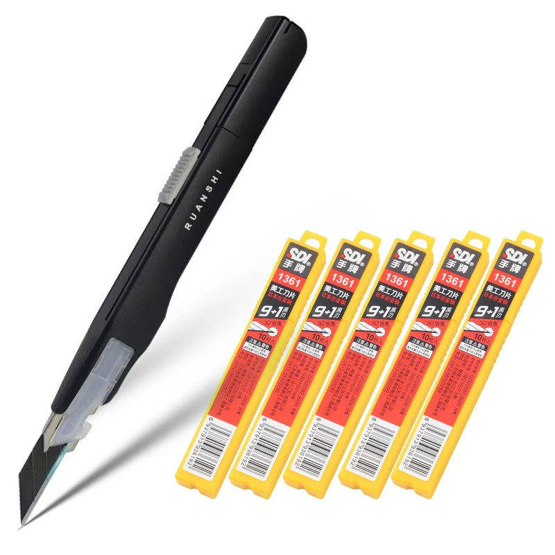 TOFAR Anti Shaking Utility Knife Car Stickers Decals Vinyl Cutter Knife PPF Film Window Tint Craft Cutting Line Paper DIY Tool