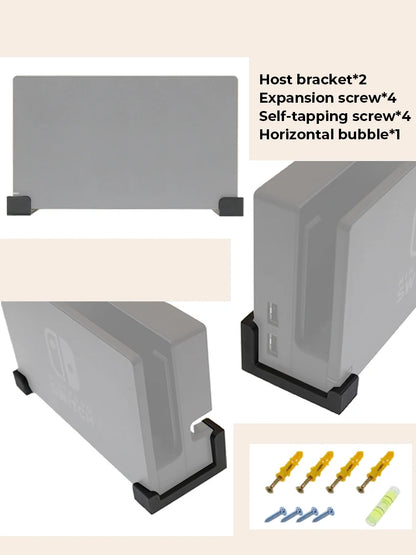 DATA FROG Wall Mount Holder for Switch/Oled/Joycon - Universal Stand Hanger for Switch TV Dock | Gaming Accessories
