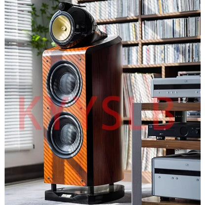 300W 10-inch High Power Three-way 4-unit High-end Passive Speaker Home Theater Floor Speaker Large  Bass Speaker High Fidelity