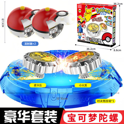 Pokemon Ball Battle Gyro Toy Pikachu Charmander Mewtwo Pocket Monsters Action Figure Toys Gift