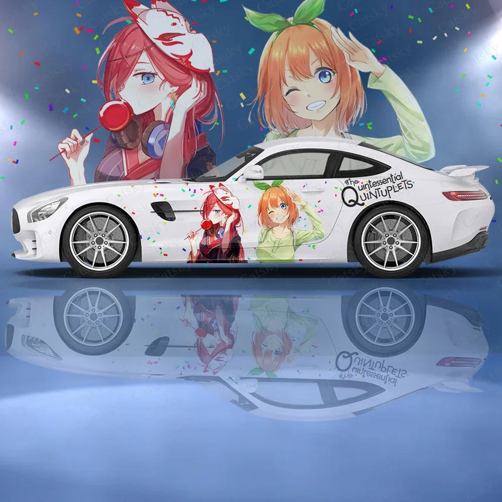 The Quintessential Quintuplets anime Car stickers ita car tuning racing vinyl decal wrap side graphics car decal sticker
