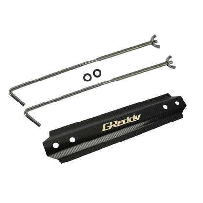 JDM New Greddy Style Racing Carbon Fiber Aluminum Car Battery Tie Down Mount Bracket Brace Bar For Universal Auto Car Accessorie
