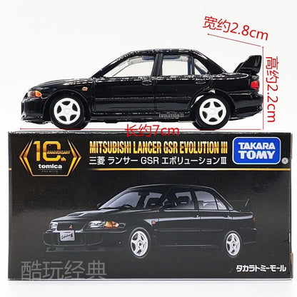 TAKARA TOMY 10th Anniversary Mitsubishi Lancer GSR Evolution III Diecast Alloy Model Car Perfect Enthusiasts Collectible Gift