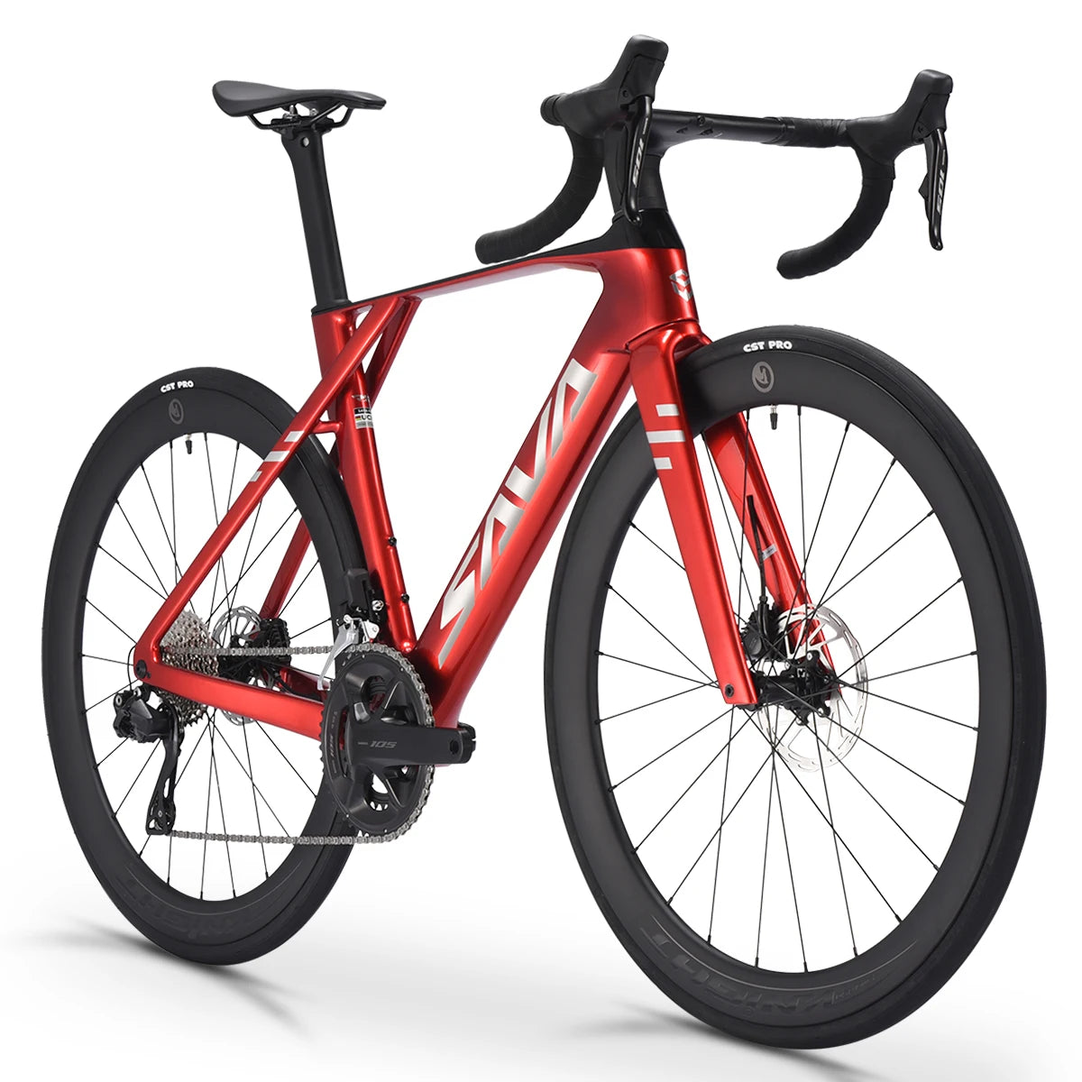 SAVA SLR8 Full Carbon Fiber E-Shift Road Bike with SHIMAN0 ULTEGRA 8170 Di2 Kit Cyclocross Road Bike Racer