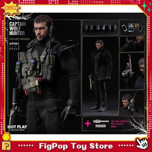 In Stock HOT Resident Evil 1/12 Scale Chris Redfield Wolf Hunter Captain Action Figure Joint Movable Anime Collectible Model Toy