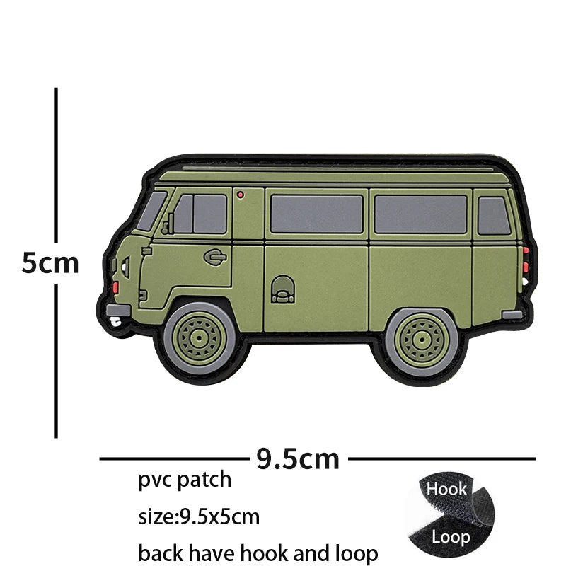 New Design High-Quality PVC Three-Dimensional BABAYAGA Pencil Grocope Soft Rubber Morale Armband Backpack With Hook Loop Patch
