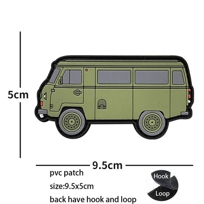 New Design High-Quality PVC Three-Dimensional BABAYAGA Pencil Grocope Soft Rubber Morale Armband Backpack With Hook Loop Patch