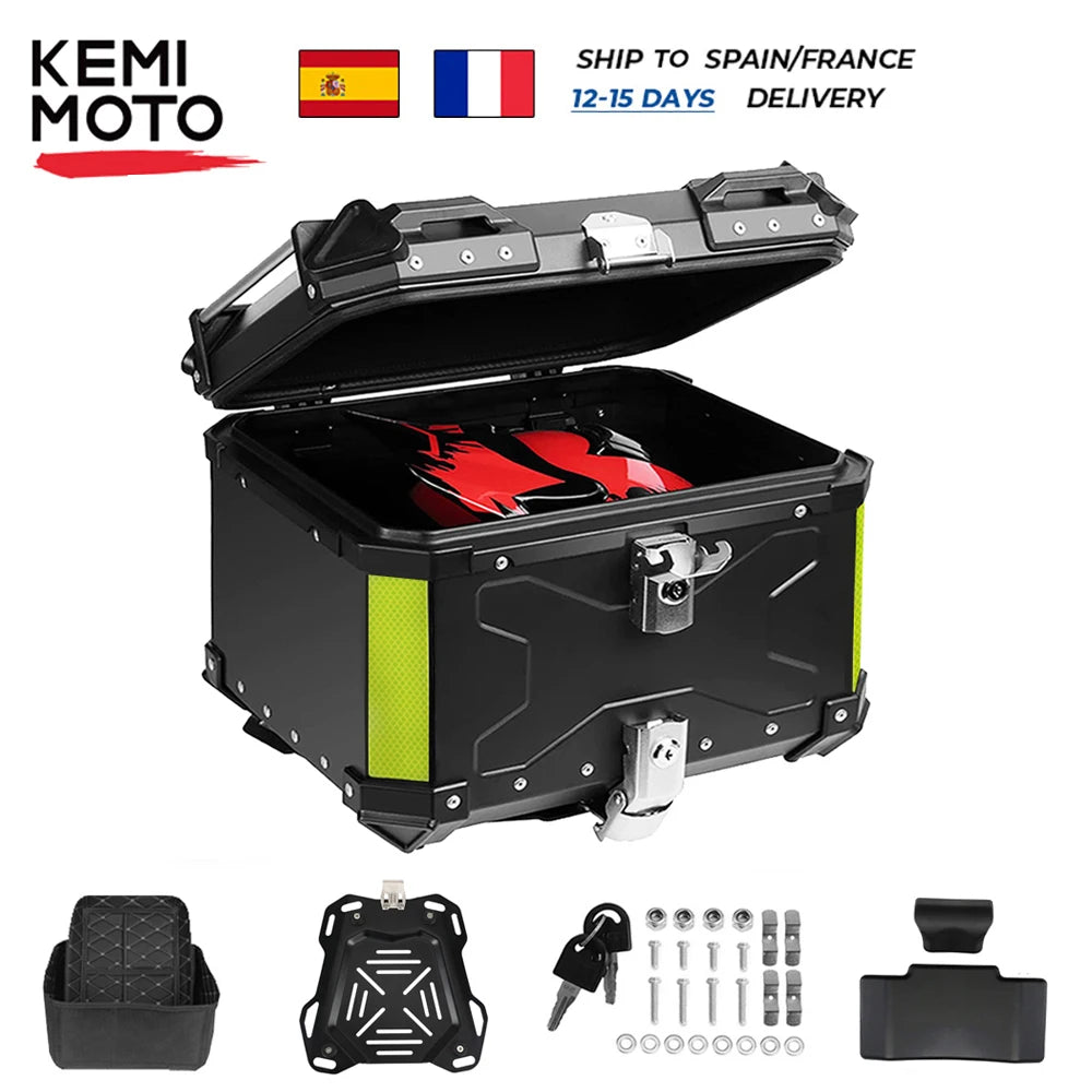 CNC Aluminum Motorcycle Helmet Box Trunk Top Case Travel Luggage Storage Box for BMW R1200GS Adventure 1200 GS R1250GS ADV