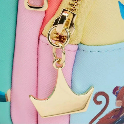 15 Styles Loungefly Disney Princess Series Manga Style Animated Collage Collection Mini Backpack