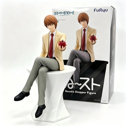 16CM Yagami Light Figure Death Note Anime Noodle Stopper Figure Desktop Golf Model Toy Gift Collection Ornaments PVC Dolls
