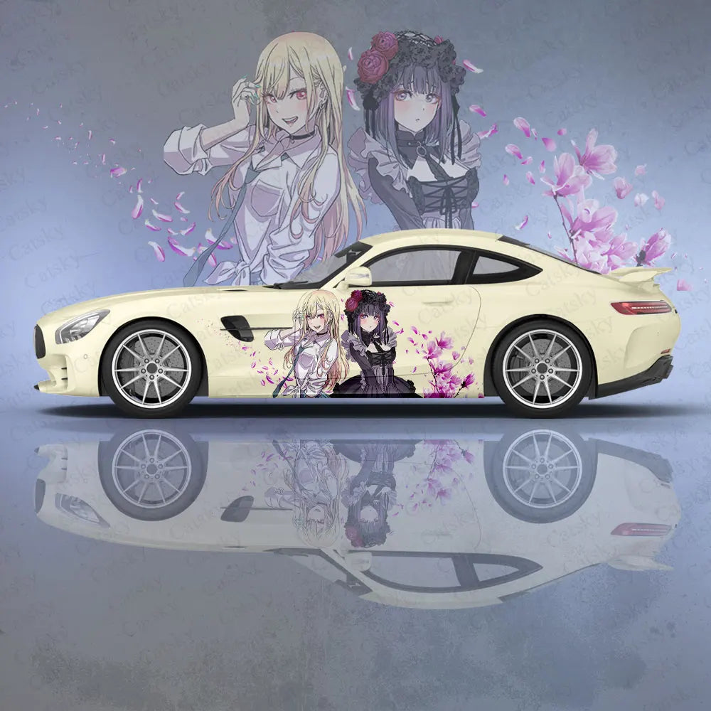 My Dress-Up Darling Car Body Stickers Anime Itasha Car Side Decal Sticker Car Body Sticker Car Body Decoration Stickers