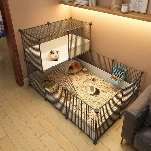 Pet Fence, Home Landscape, Rabbit Supplies, Cages, Large and Small Villas, Guinea Pig Nests