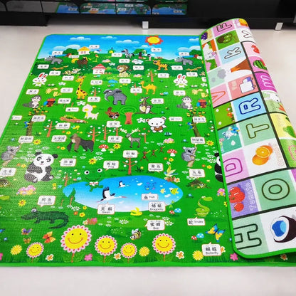 2024 New Large Size Thicken Baby Crawling Play Mats Folding Mat Carpet Play Mat for Children's Safety Rug Toys Gift Have Creases