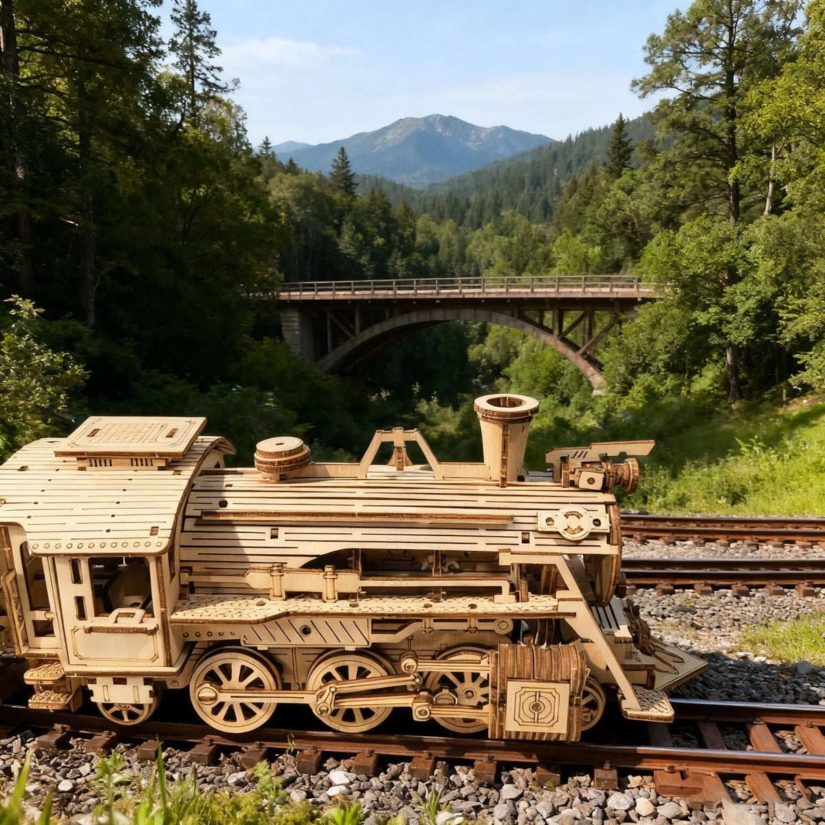 3D Wooden Train Puzzle Model Toy Puzzle DIY Wooden Truck Assembly Educational Birthday Gift Christmas Present