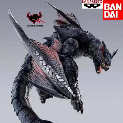 Bandai Original In Stock SHMonsterArts Monster Hunter Nargacuga First Time Bonus Figure Garage Model Doll Brand New Boxed Gift