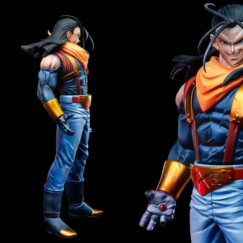 Dragon Ball Android 17 Figure Model Ornament Trendy Toy Action Figures Static Statue Desktop Collection Decoration Creative Gift