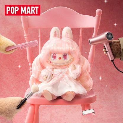 POPMART LABUBU Monsters Hair Salon Series Vinyl Plush Pendant Blind Box - Cute Anime Mystery Figure Ornaments Gift