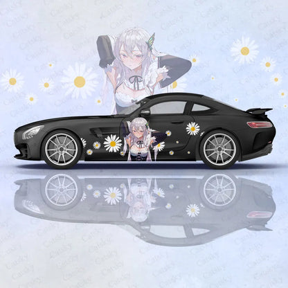 Echidna (ReZero) Car Body Stickers Anime Itasha Car Side Decal Sticker Car Body Sticker Car Body Decoration Stickers