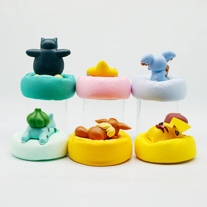 Anime Pokémon Blind Box Model Figure 1-12 Pcs Pikachu Sleep Series Interior Hand Sleeping Position Toys Gift for Sfriends