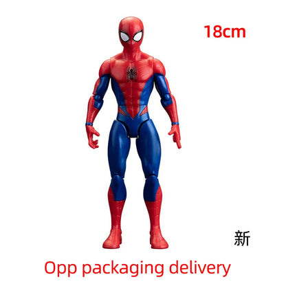 18CM Avengers Legends Figure ZDTDS Original Toy Set Spider Captain Miles Morales Thanos Ghost Iron Man Hulk Box Thor Falcon Doll