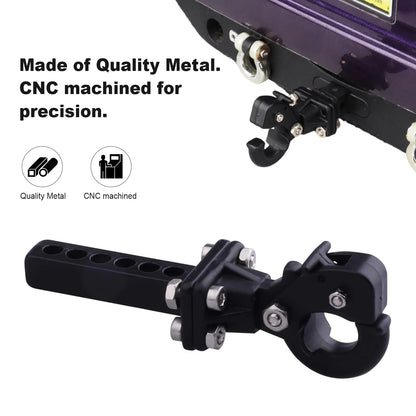 Hobbypark Metal Scale Trailer Hitch Tow Hook Drop Hitch Receiver for 1/10 RC Crawler Traxxas TRX4 Axial SCX10 Rear Bumper Parts