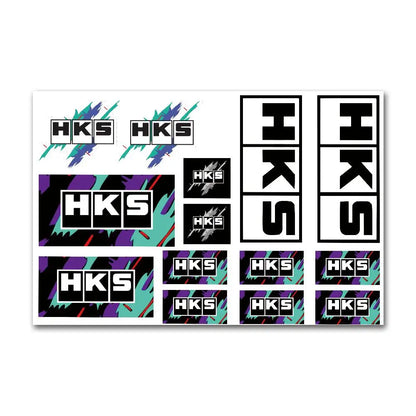 1PC Motorcycle Car Locomotive Reflective Laser Sticker Styling Vinyl Decal Stickers Decoration FOR H-HKS