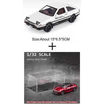 1:30 Scale Initial D AE86 Toy Car Model Alloy Body Rubber Tire Shock Absorption Pull Back Simulation Vehicles Boys Birthday Gift