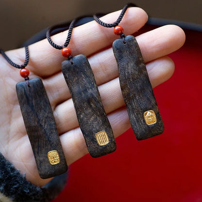 Sinking Incense Pendant Deity "Zakiram" God of Wealth Pendant High-end Faith Cultural Play Ornament Natural Fragrance