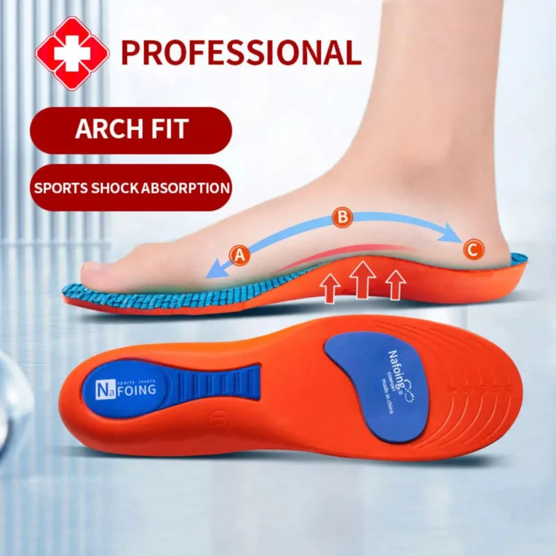 Sport Insoles for Shoes Orthopedic Shock Absorption Deodorant Breathable Cushion Running Arch Support Insole for Feet Care