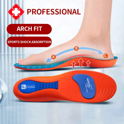 Sport Insoles for Shoes Orthopedic Shock Absorption Deodorant Breathable Cushion Running Arch Support Insole for Feet Care