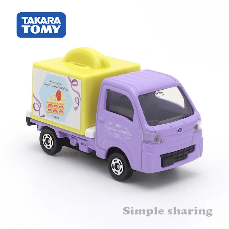 Takara Tomy Tomica No.27 Subaru Sambar Cake Car Alloy Toys Motor Vehicle Diecast Metal Model Kids Xmas Gift Toys for Boys