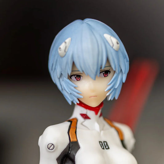 23cm Rei Ayanami  Action Figure with Spear of Longinus EVA Neon Genesis Evangelion Anime Collectible Model Toy Gift for Fans