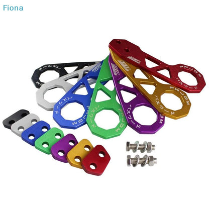 ✔JDM Style Universal Car Rear Tow Hook, CNC Machined Aluminum Alloy Tow Hook with Mounting Brackets & Bolts