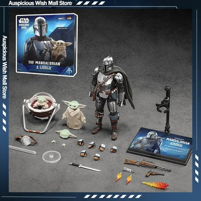 ZD Toys In Stock Star Wars The Mandalorian And Grogu Action Figure Movable Joints Collectible Model Desktop Display Toys Gift
