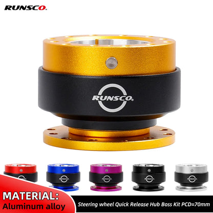 Racing Style Steering wheel Quick Release Hub Boss Kit Wheel Hub Adapter For Drift Steering Wheel PCD-70/75mm Runsco