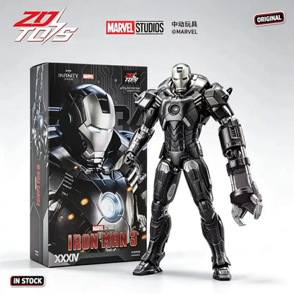 Zd Toys Marvel Iron Man Mk34 Action Figure Movable Joints Collectible Model Desktop Decoration Gift For Men