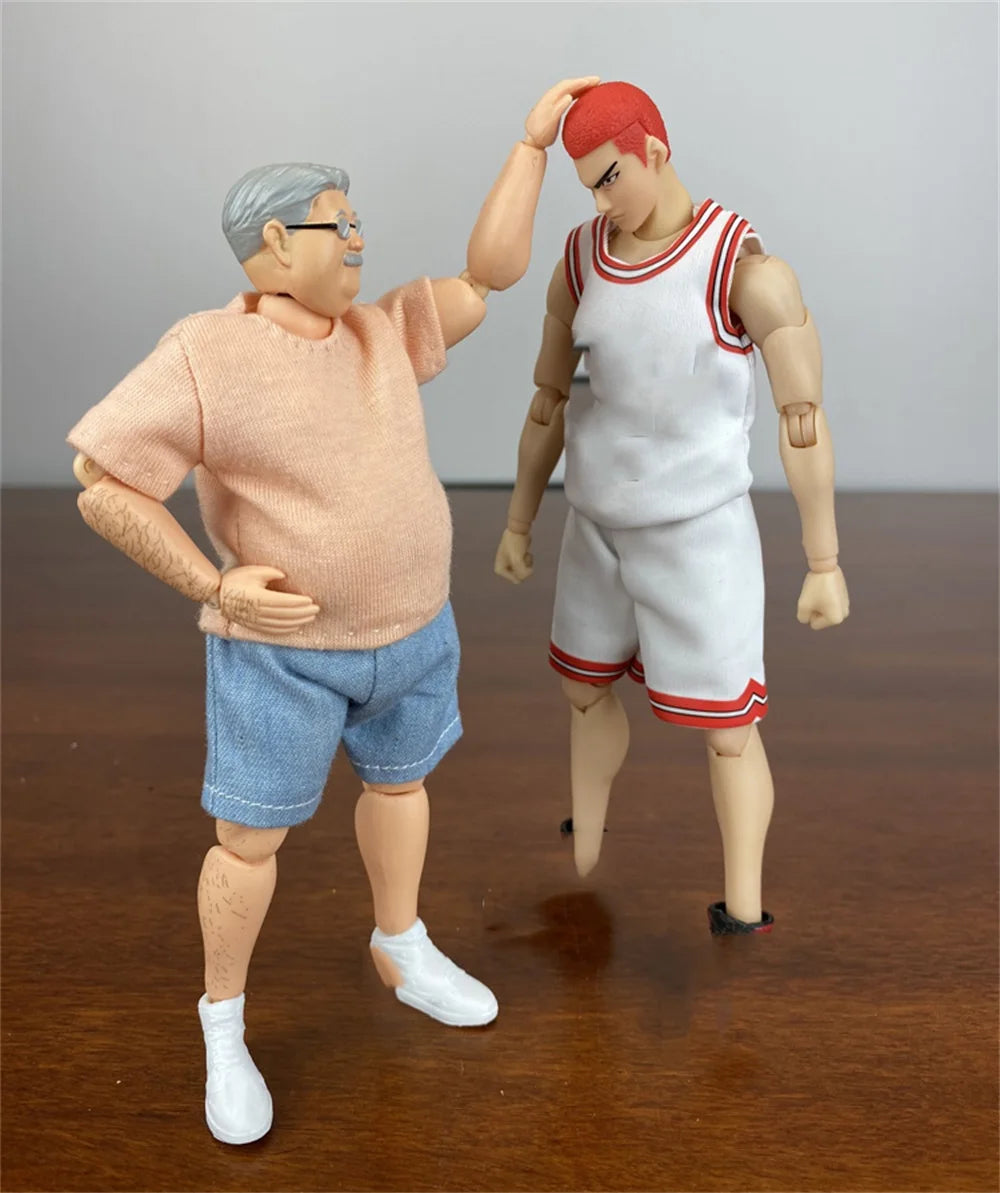 1/12th Basketball Master Slam-Dunk Shf Anzai Coaches Figmass 6inch Doll Figure Gift For Child Baby Birthday Party