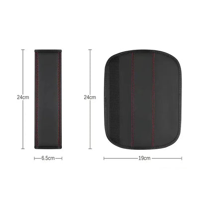 2Pcs Car Seat Belt Leather Safety Belt Shoulder Covers Interior For Fiat 500 500L 500S 500X 500C 500E 500L 500S 500X 500C 500E