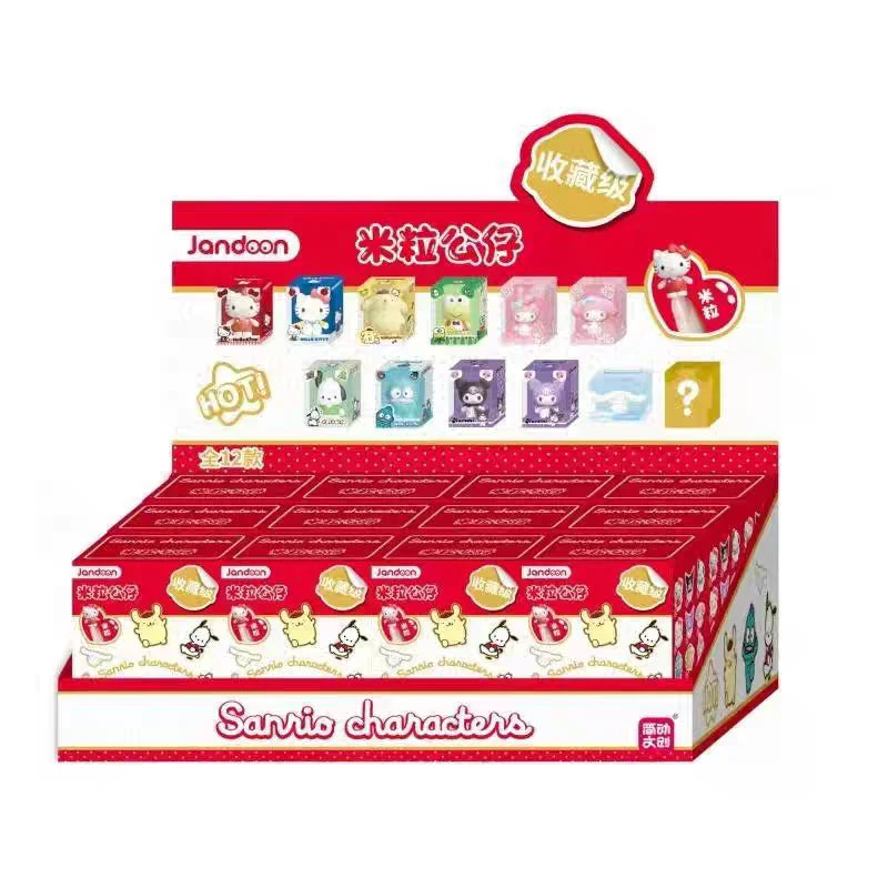 JANDOOM  Toy Story Stitch Mickey Mouse Winnie Zootopia Doraemon Action Figure Rice Grains Doll Model Blind Box Toys Modei Gifts