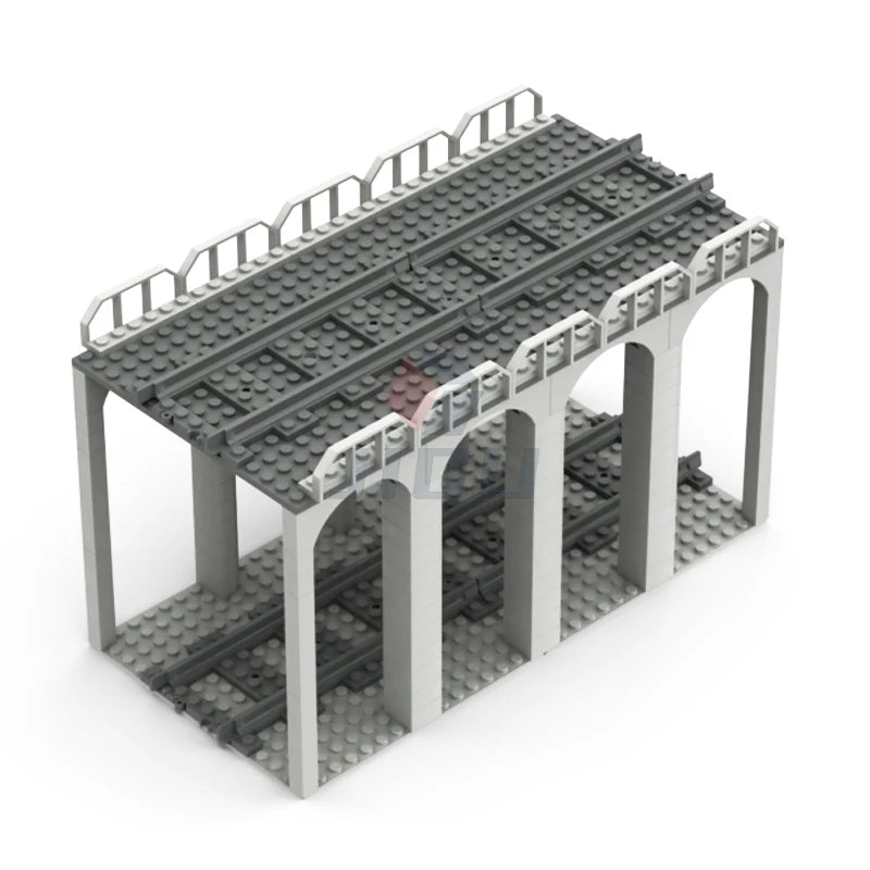 City Traffic Lamp Signpost Railway Barrier Building Blocks MOC Street View Accessories Bricks Speed Limit Indicator Warning Toys