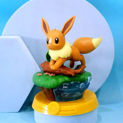 Anime Pokemon Funism Adventure Eevee Family Suit Blind Box Jolteon Sylveon Action Figure Collection Model Kids Toy Gift Replica